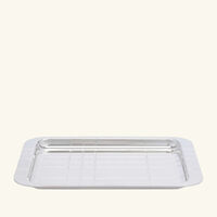 christofle graphik serving tray rectangular small silver plated