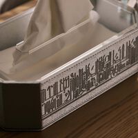 dimlaj hayat tissue box silver