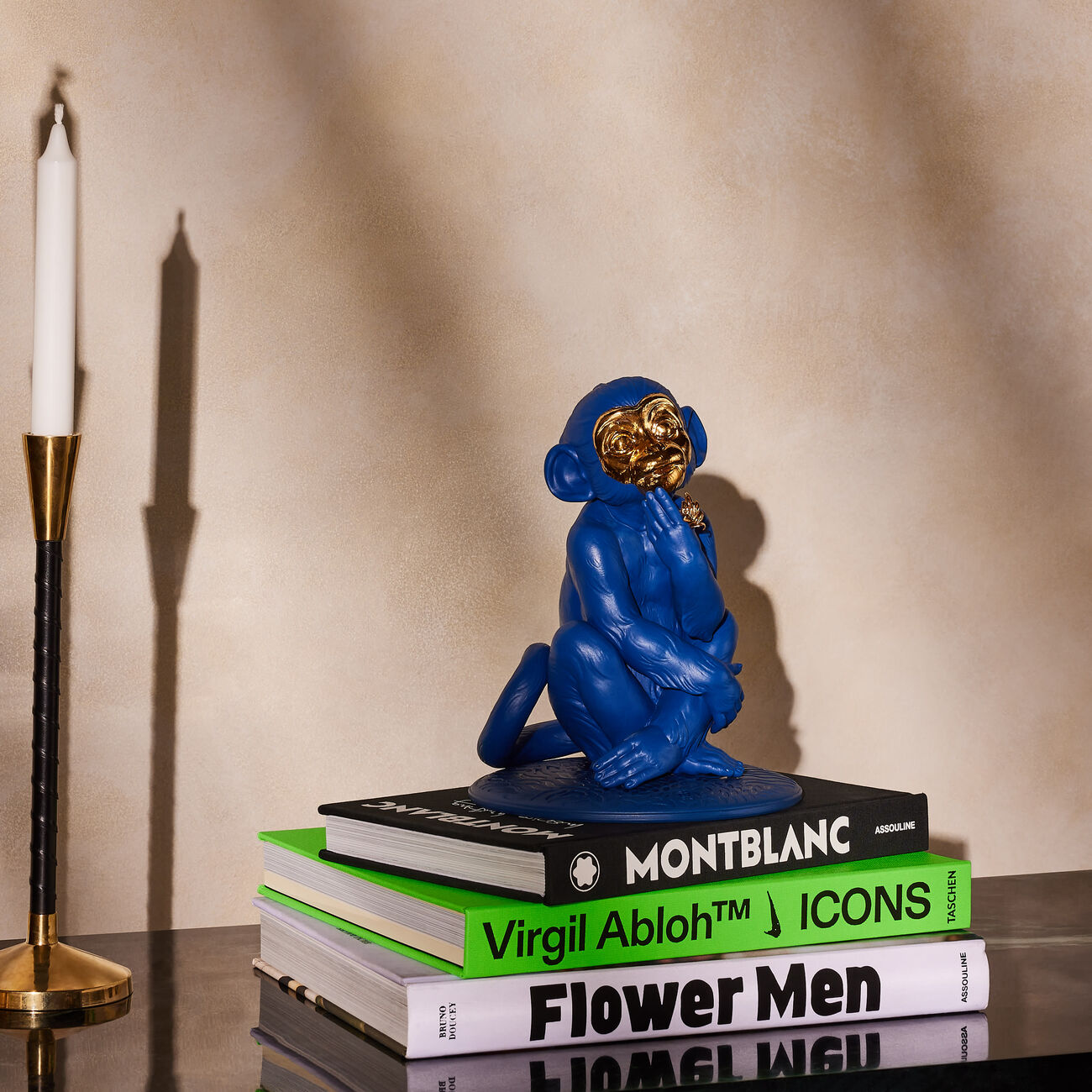 Little Monkey Sculpture Small Blue lladro little monkey sculpture small blue