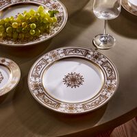 bernardaud aux rois dinner plate round gold 26cm