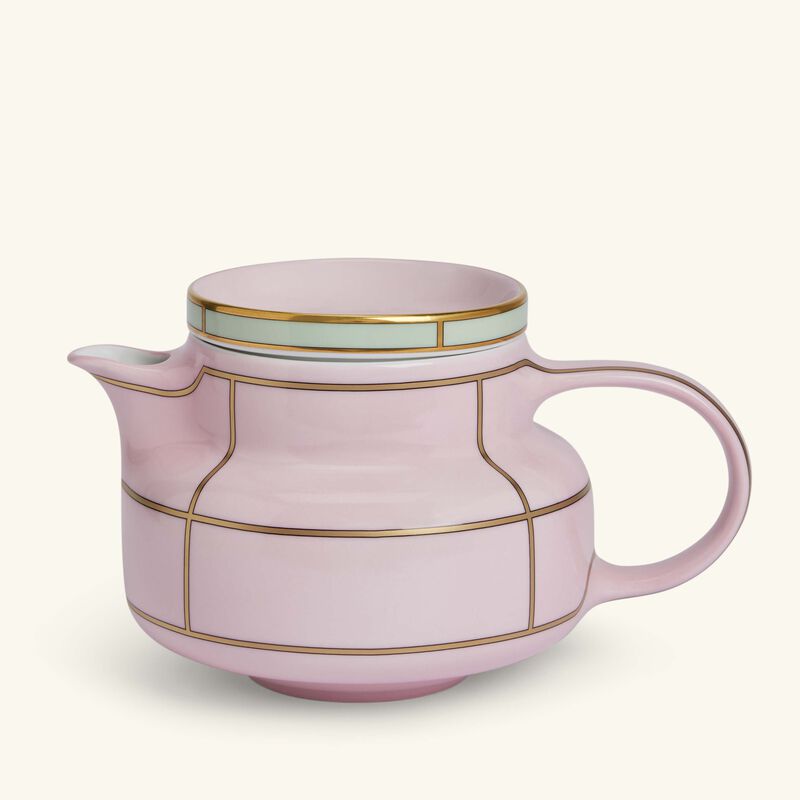 جينوري 1735 إبريق الشاي ديفا باللون الوردي