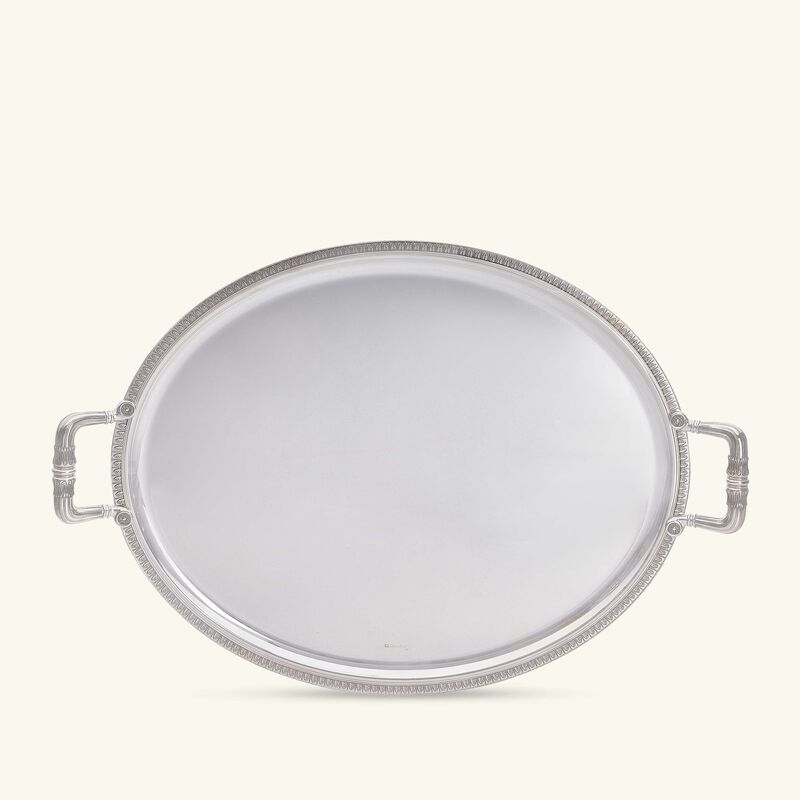 christofle malmaison serving tray oval large silver plated