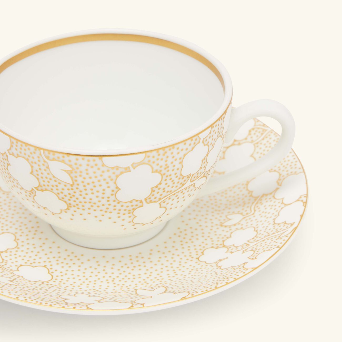 bernardaud reves tea cup   saucer gold