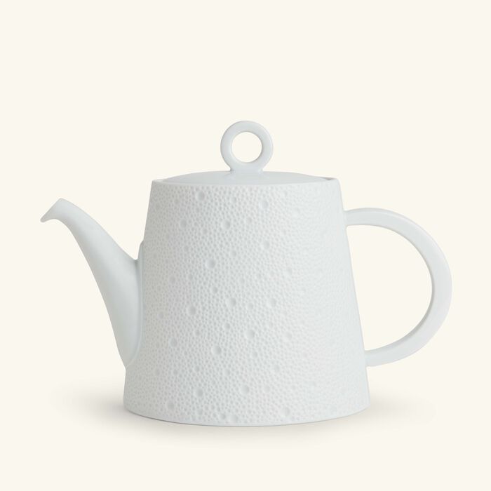 bernardaud ecume tea pot white