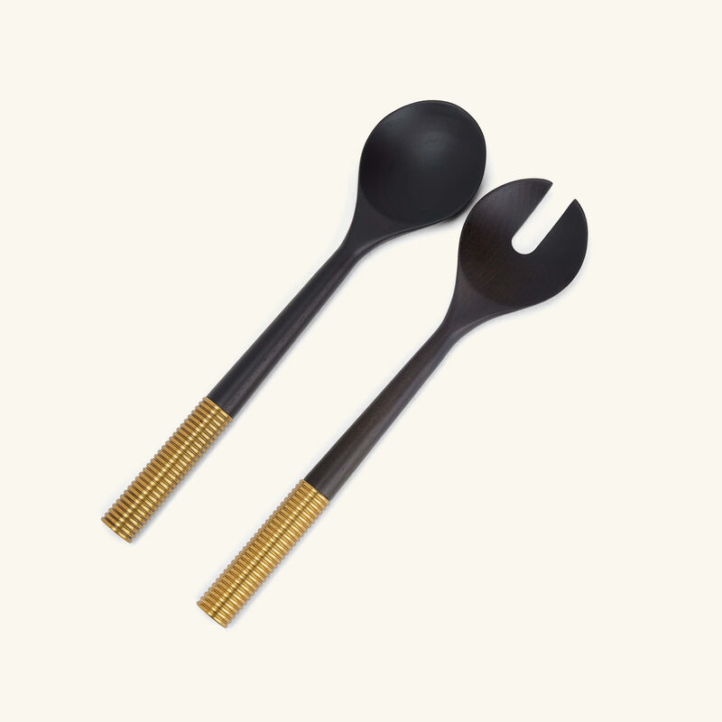 لوبجيه طقم ألهامبرا المؤلف من ملعقتين للتقديم باللون البني