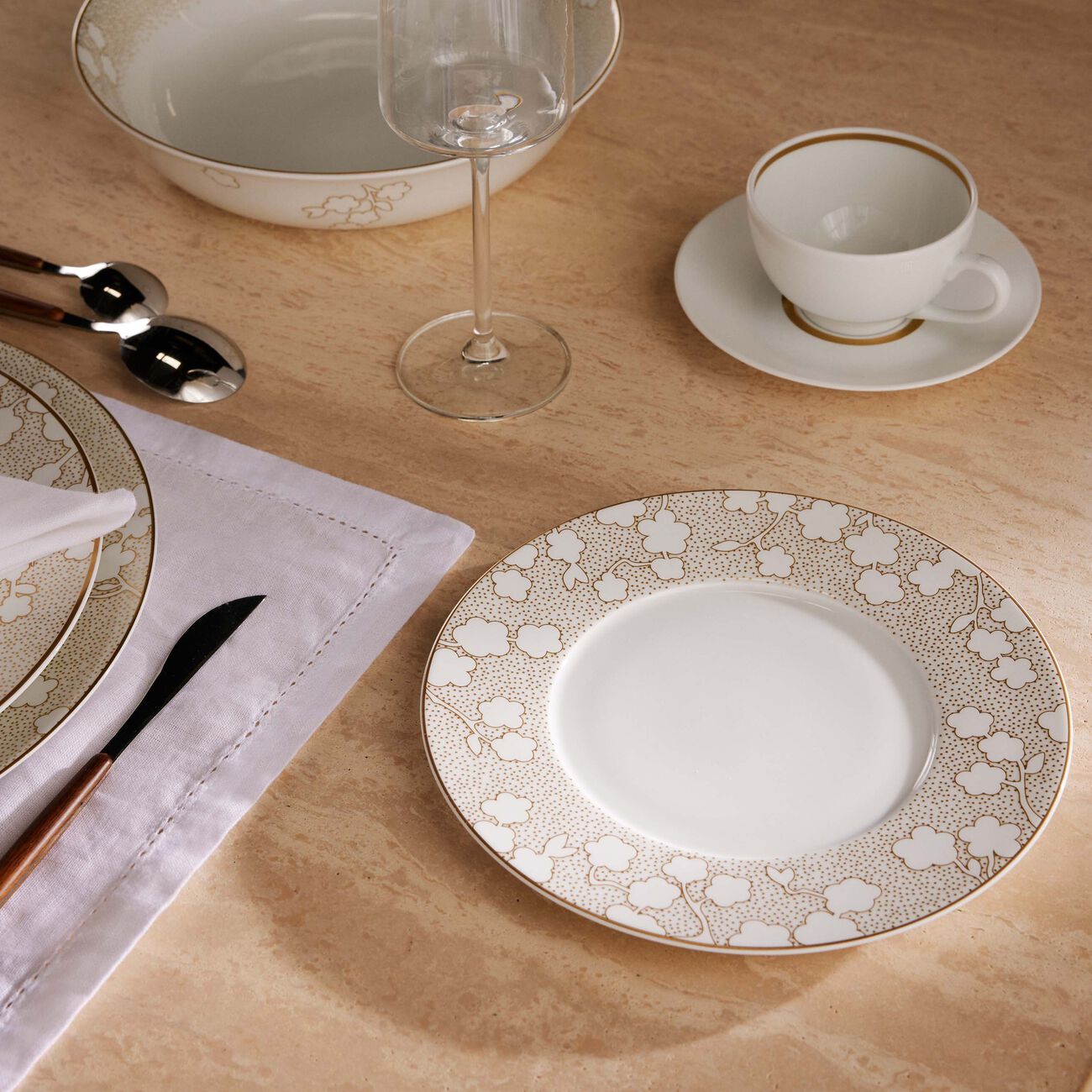 bernardaud reves salad plate round white 21cm