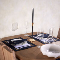 atelier houriatazi scalla placemat   napkin blue set of 4