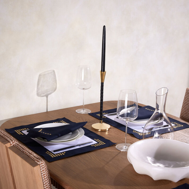 atelier houriatazi scalla placemat   napkin blue set of 4