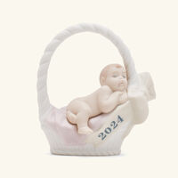 lladro born in 2024 girl figurine small white