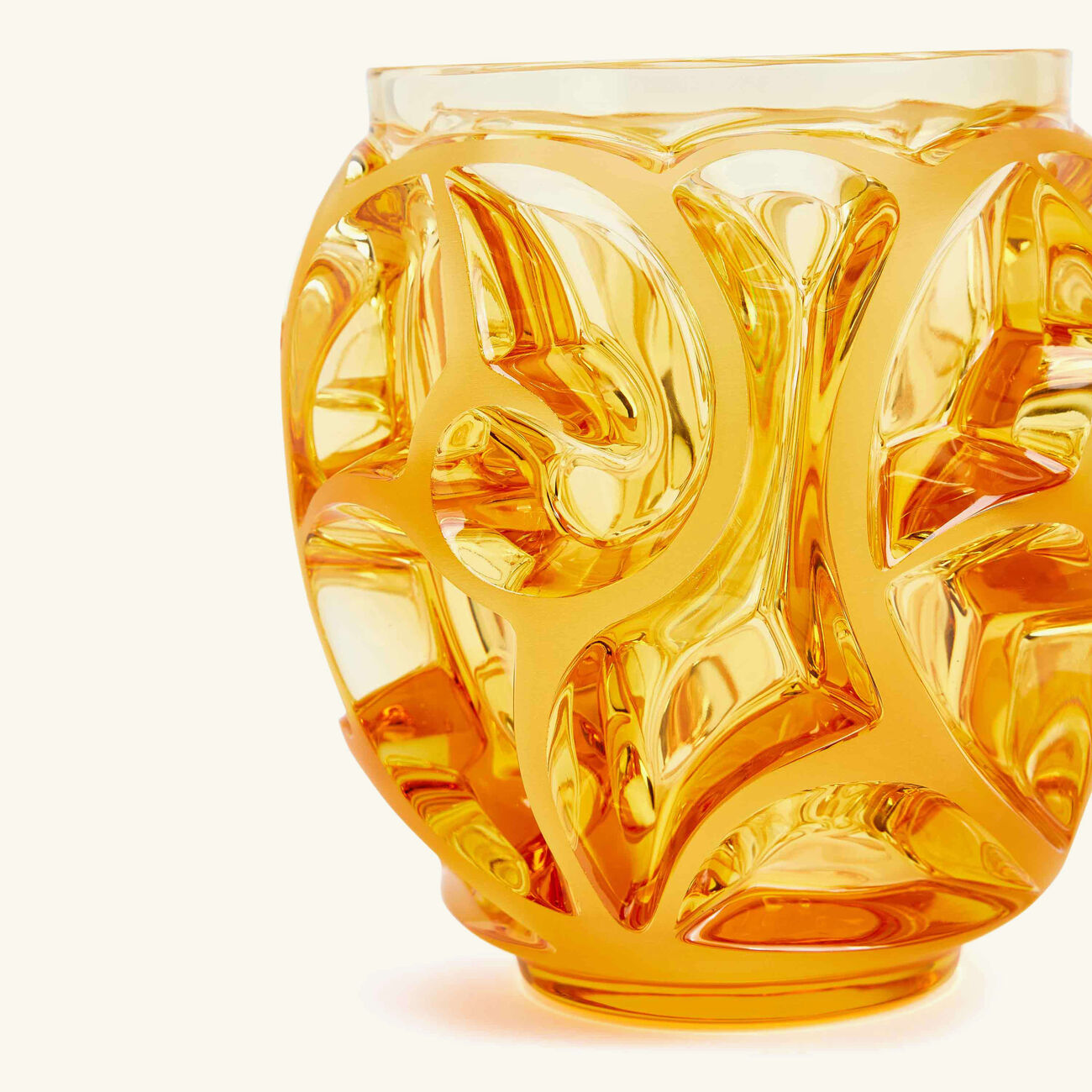 Tourbillons Vase Mini Yellow lalique tourbillons vase mini yellow