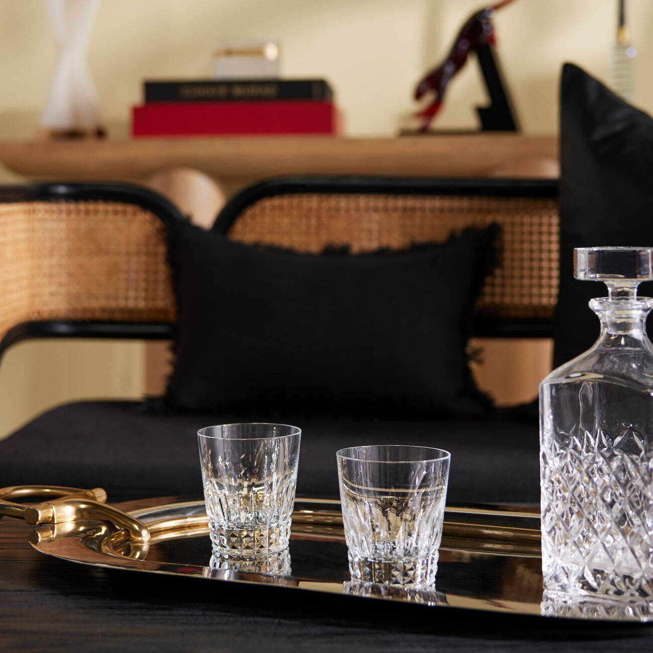 baccarat piccadilly drinking glass clear set of 2