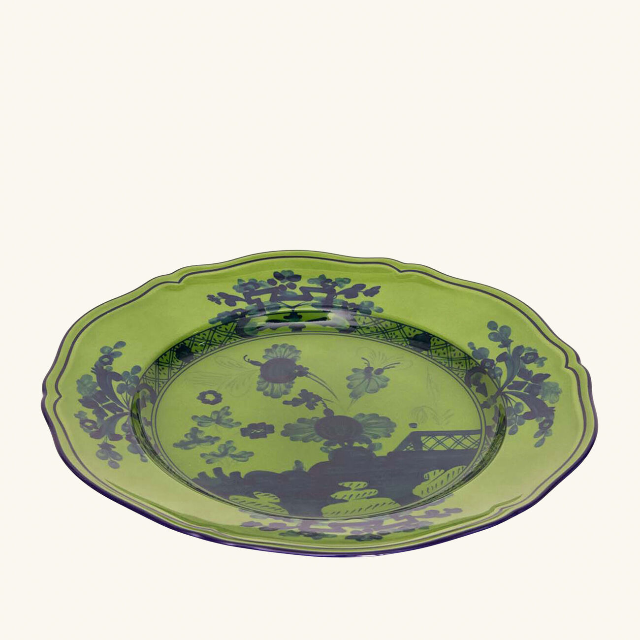 طبقا لطعام أوريينتي إيتاليانو مالاكيت دائري أخضر 26 سم جينوري 1735 طبقا لطعام أوريينتي إيتاليانو مالاكيت دائري أخضر 26 سم