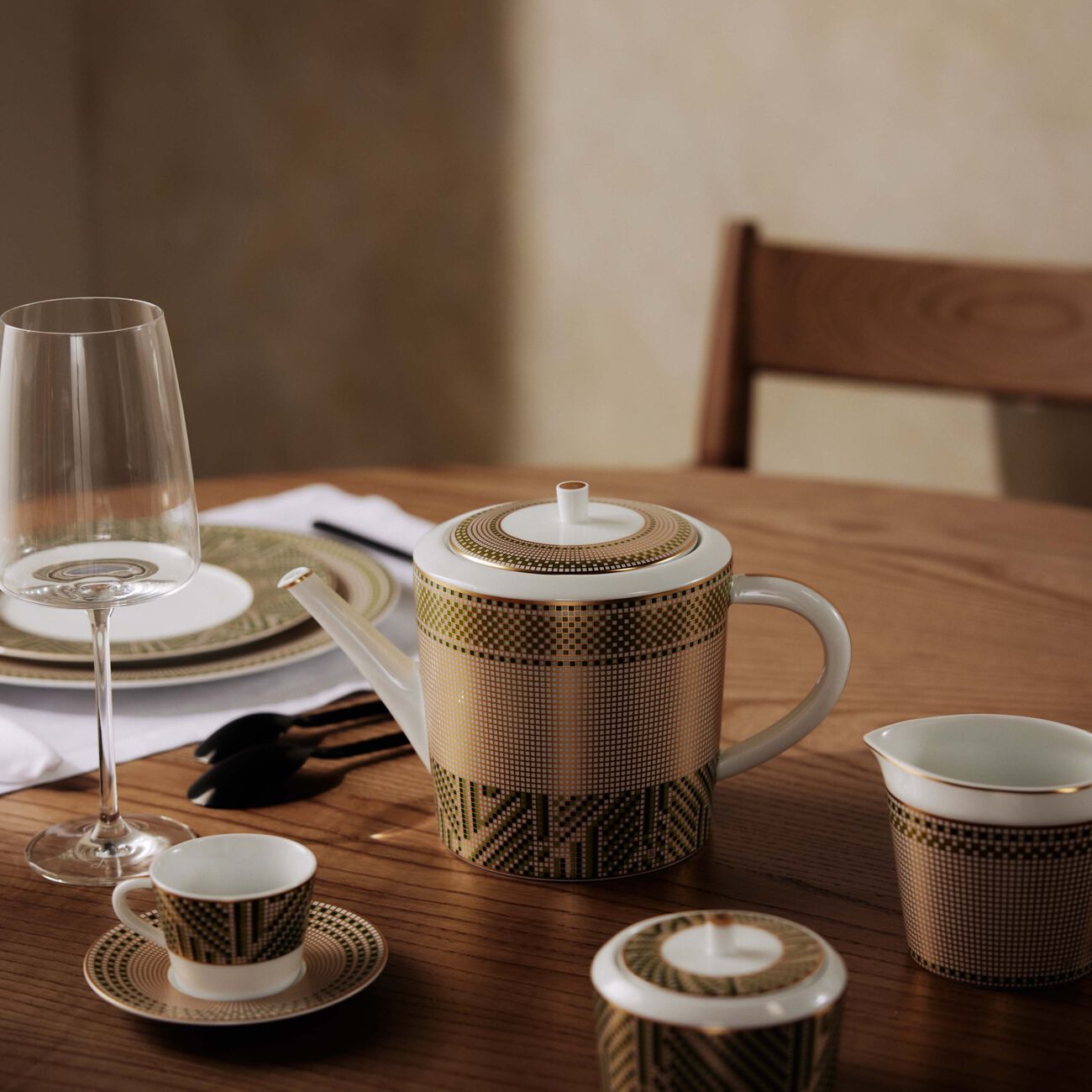 bernardaud augusta hot beverage server green