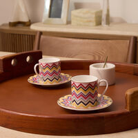 MARRAKECH Coffee Cup & Saucer Multicolor Set of 2 missoni home marrakech coffee cup saucer multicolor set of 2