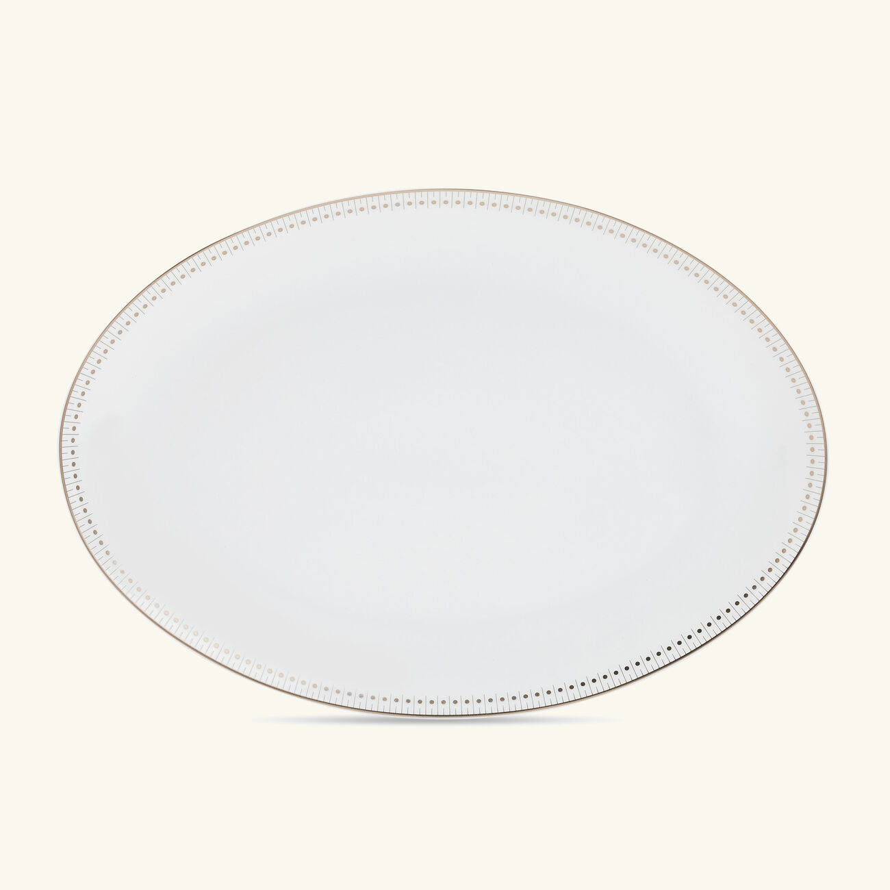 كريستوفل طبق مالميزون إمبيريال بيضاوي الشكل أبيض 38 سم