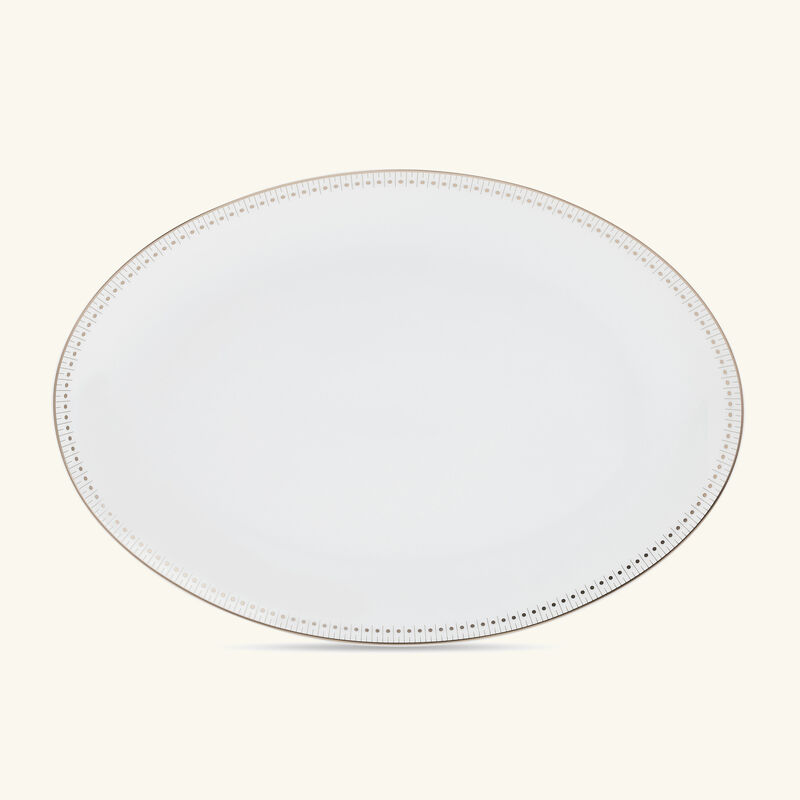 كريستوفل طبق مالميزون إمبيريال بيضاوي الشكل أبيض 38 سم