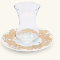 silsal tamrah by razan alazzouni palm arabic tea cup   saucer gold set of 2