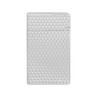 st dupont initial diamond head lighter silver