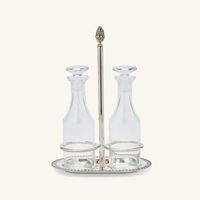 christofle malmaison oil   vinegar cruet silver plated