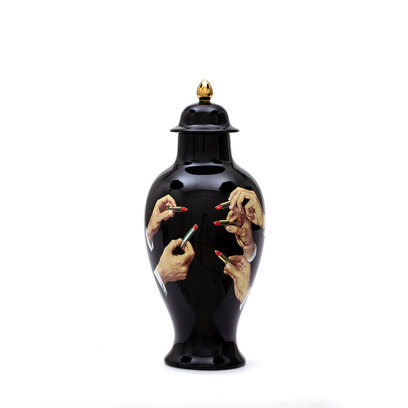 Vase Lipsticks Black, large