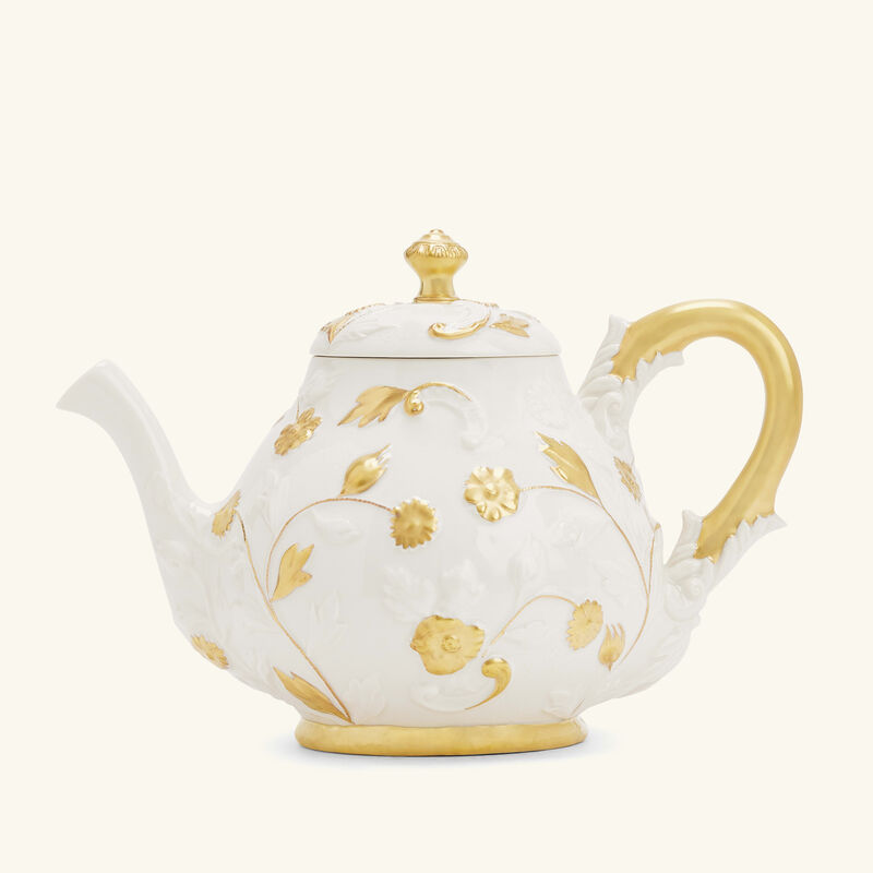 villari taormina tea pot white