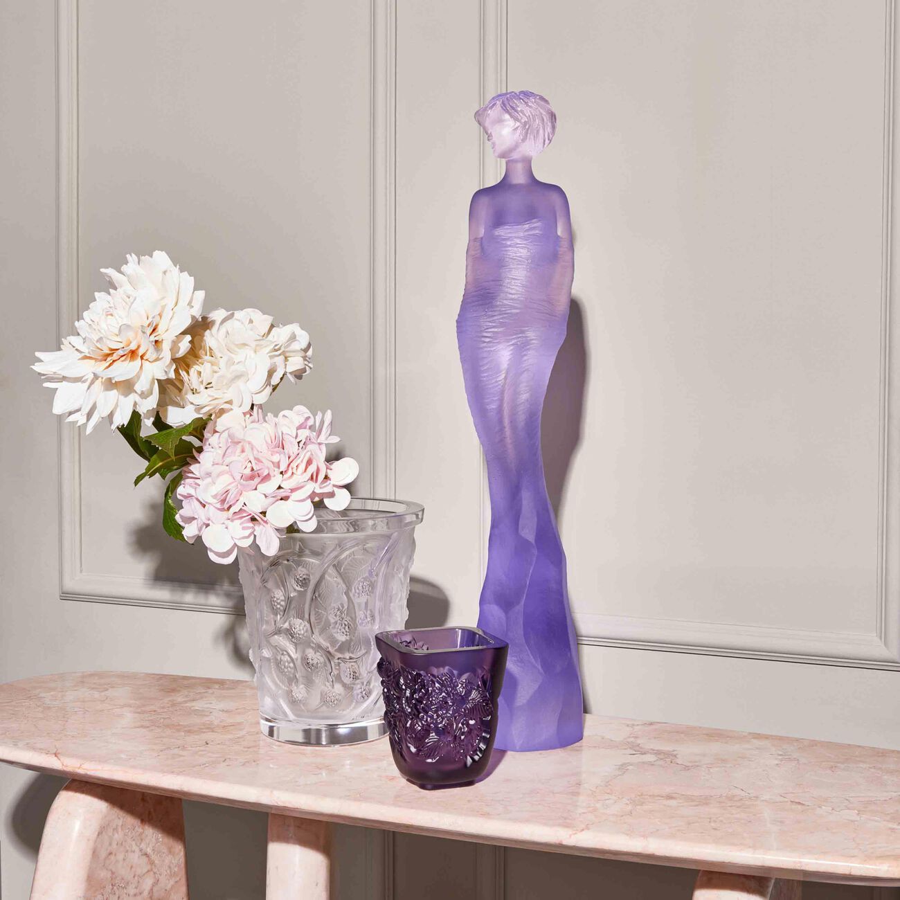 Mures Vase Small Clear lalique mures vase small clear