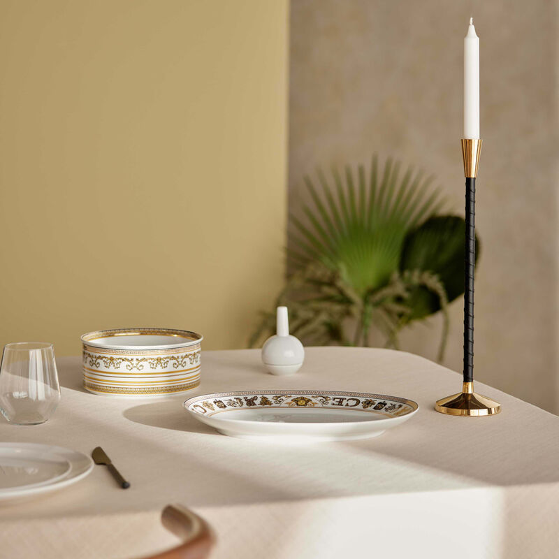 طبق الضيافة فيرتوس جالا بيضاوي أبيض 27 سم فيرساتشي طبق الضيافة فيرتوس جالا بيضاوي أبيض 27 سم