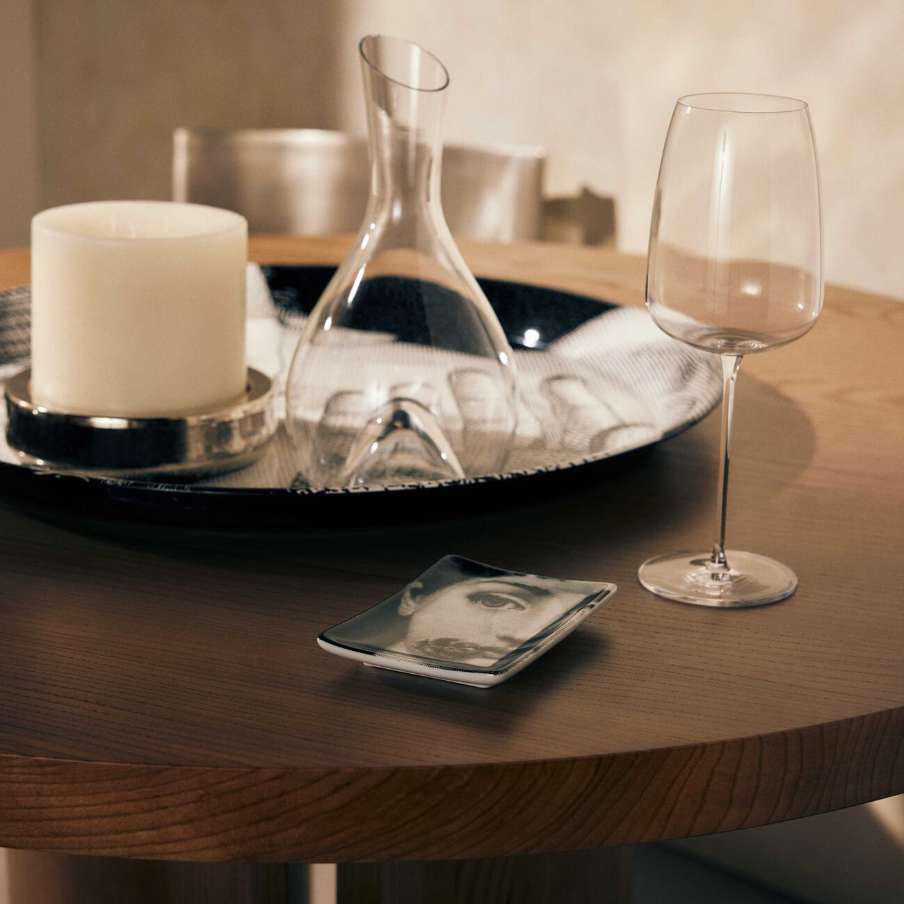 Tema e Variazioni no.137 Ashtray Rectangular Grey fornasetti tema e variazioni no 137 ashtray rectangular grey