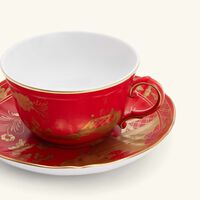 Oriente Italiano Serving Tray Rectangular Medium Red ginori 1735 oriente italiano serving tray rectangular medium red