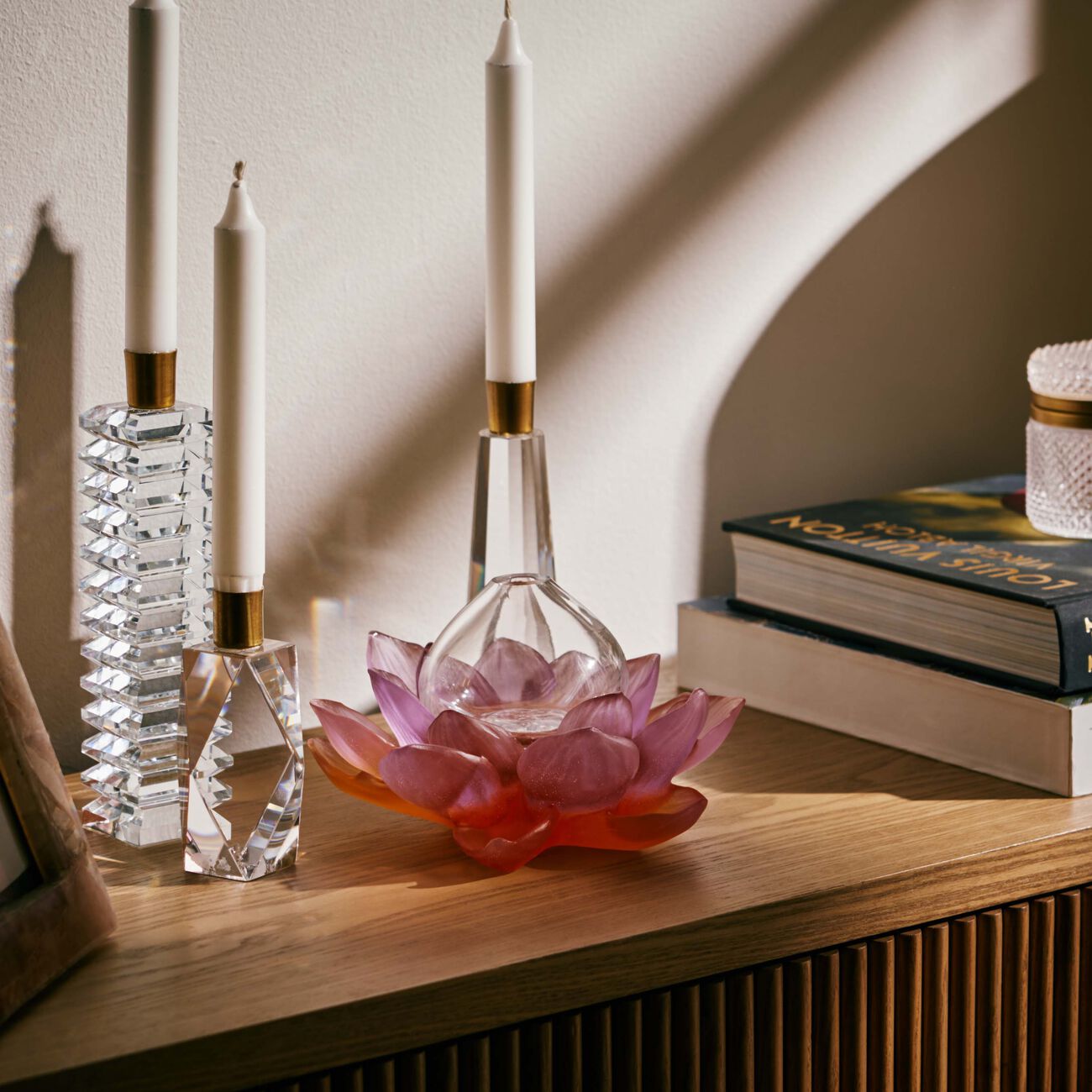 Jardin De Lotus Solifore Vase Mini Pink daum jardin de lotus solifore vase mini pink