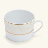 bernardaud sauvage blanc tea cup gold
