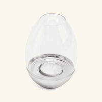 christofle mood nomade hurricane candle holder stainless steel