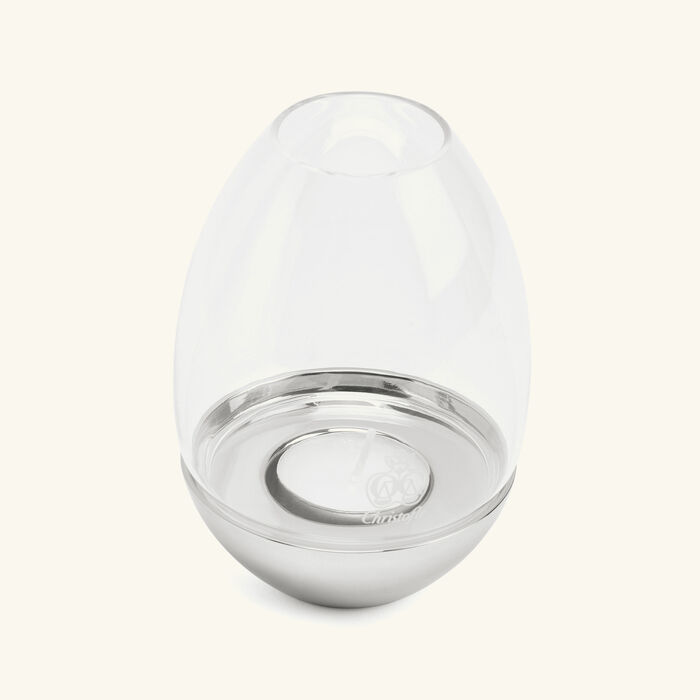 christofle mood nomade hurricane candle holder stainless steel