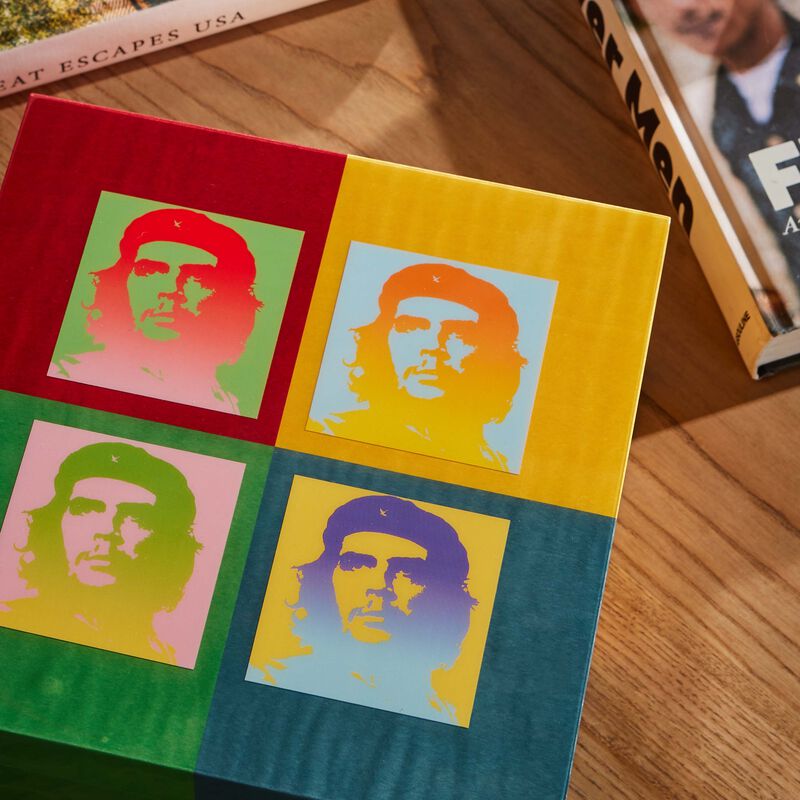 elie bleu che pop art cigar humidor multicolor