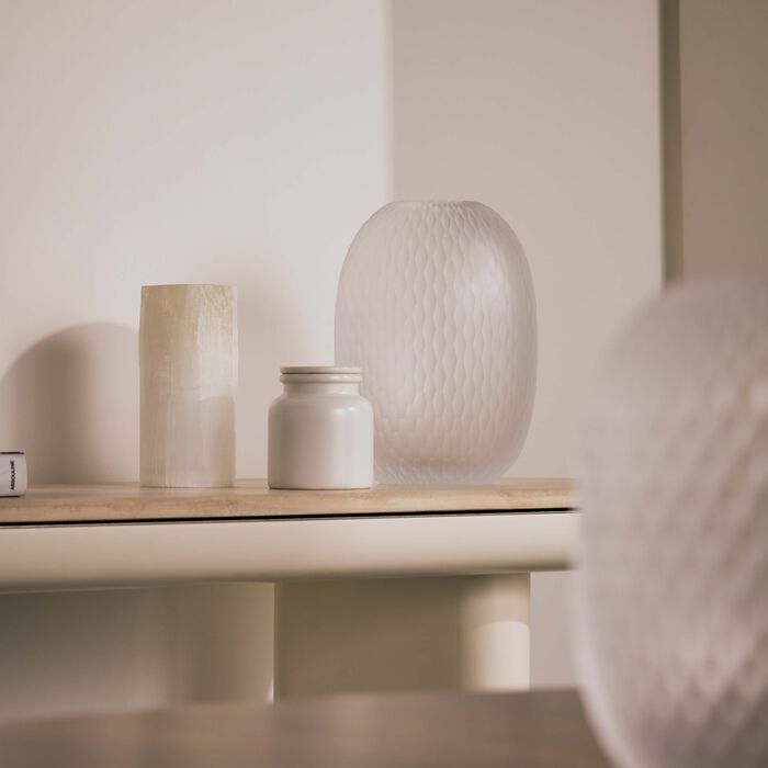 ruckl metamorphosis vase round large clear