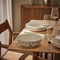 bernardaud brocante serving bowl blue 24cm