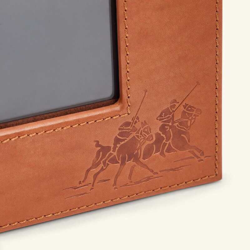 Bedford Garrett Leather Frame Brown 20x25 cm ralph lauren home bedford garrett leather frame brown 20x25 cm