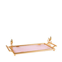 Extravaganza Gold & Pink Small Tray, small