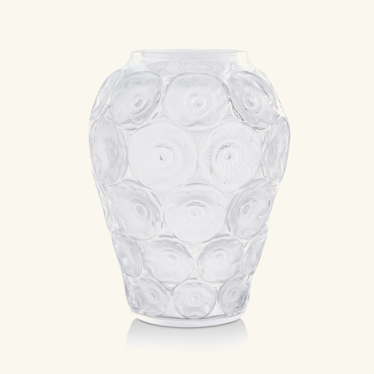 Anmones Vase Medium Clear lalique anmones vase medium clear