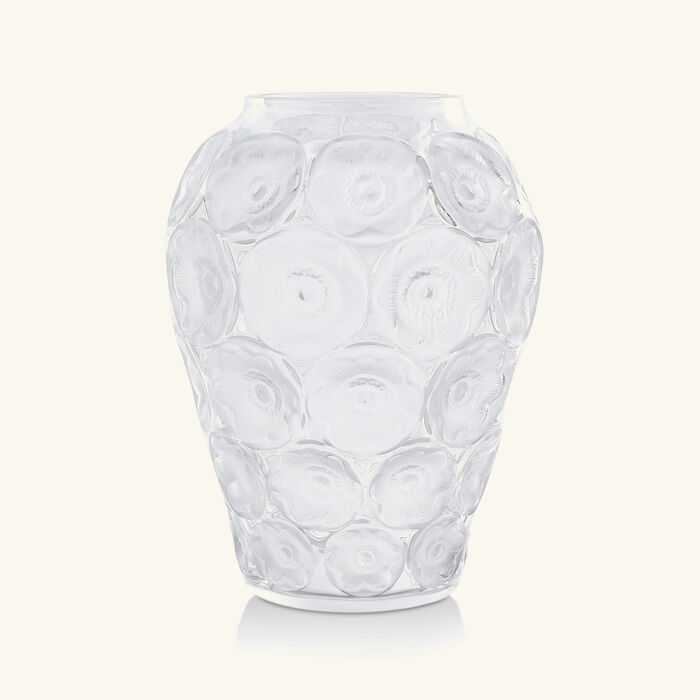 Anmones Vase Medium Clear lalique anmones vase medium clear