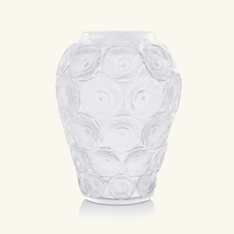 Anmones Vase Medium Clear lalique anmones vase medium clear