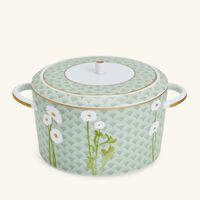 bernardaud praiana sugar bowl green