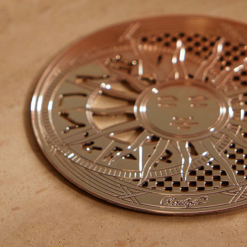 christofle r ve cosmique coaster silver plated set of 2