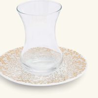 silsal tamrah by razan alazzouni dots arabic tea cup   saucer gold set of 2