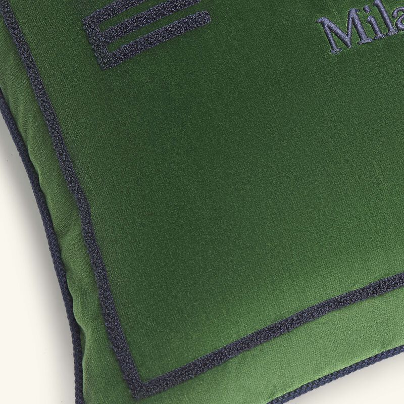 etro sponge embroided cushion green