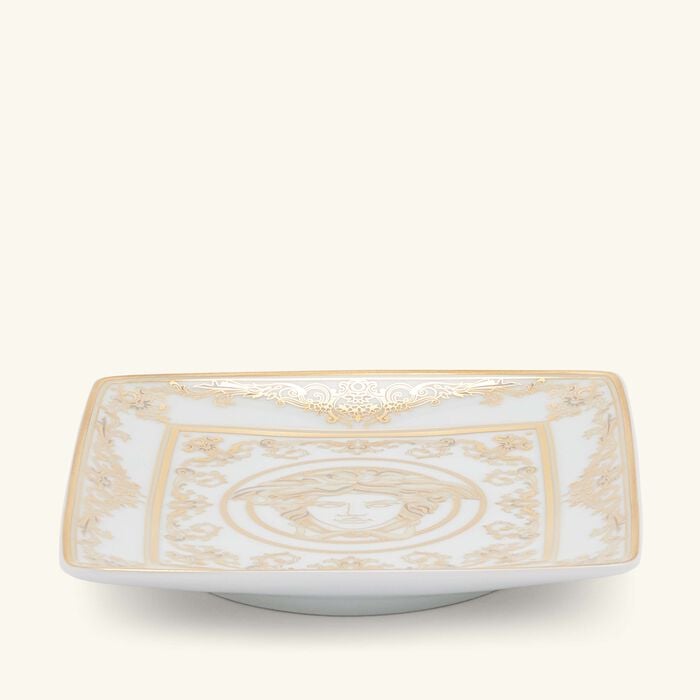 versace medusa gala trinket tray white 12cm