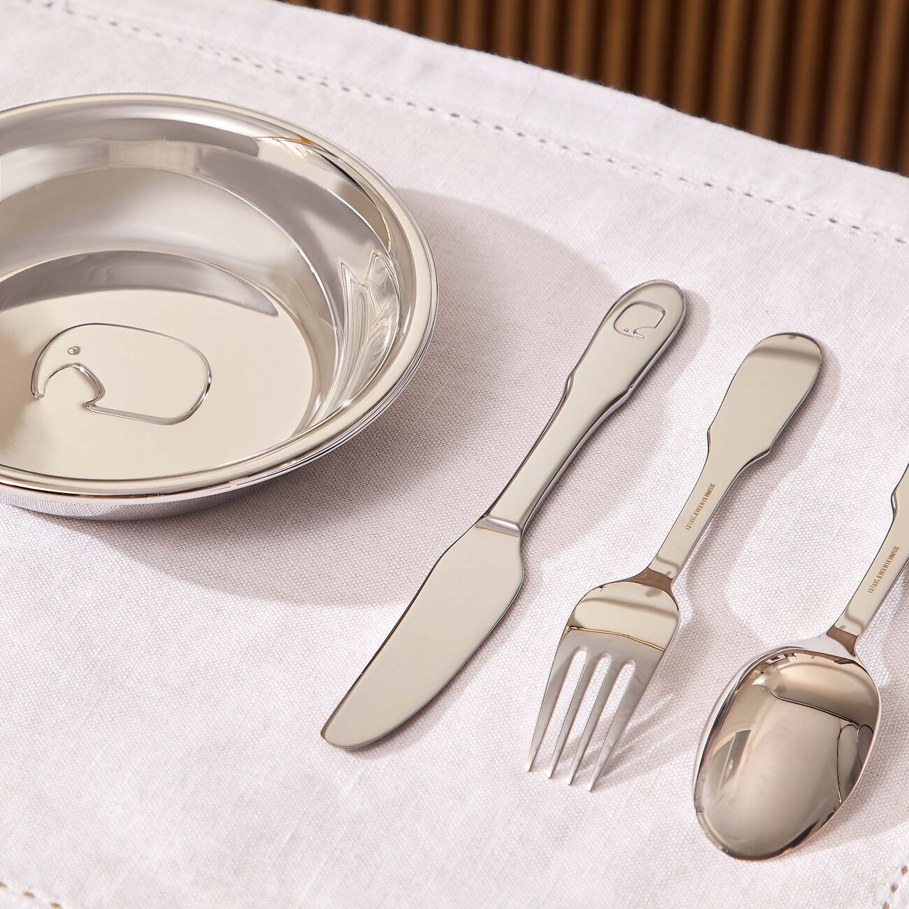 Elephant Children Dinnerware Set Silver georg jensen elephant children dinnerware set silver
