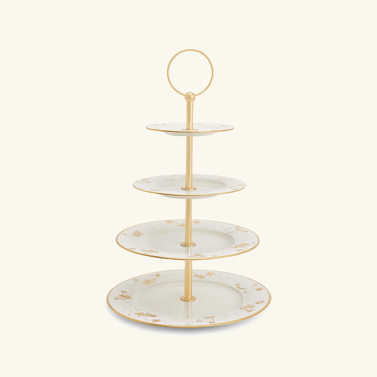 villari taormina cake stand white