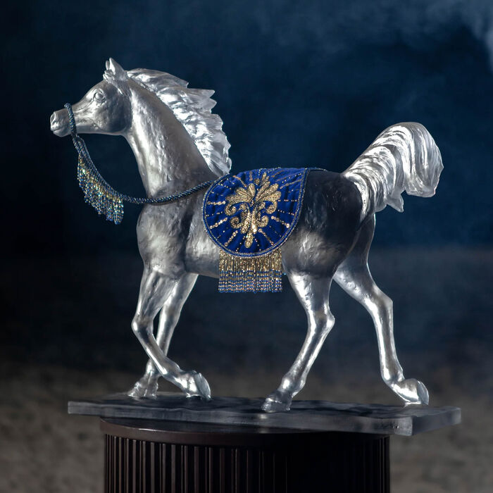 daum the majestic imperial horse sculpture large white