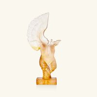 daum alcyone sculpture medium orange limited edition